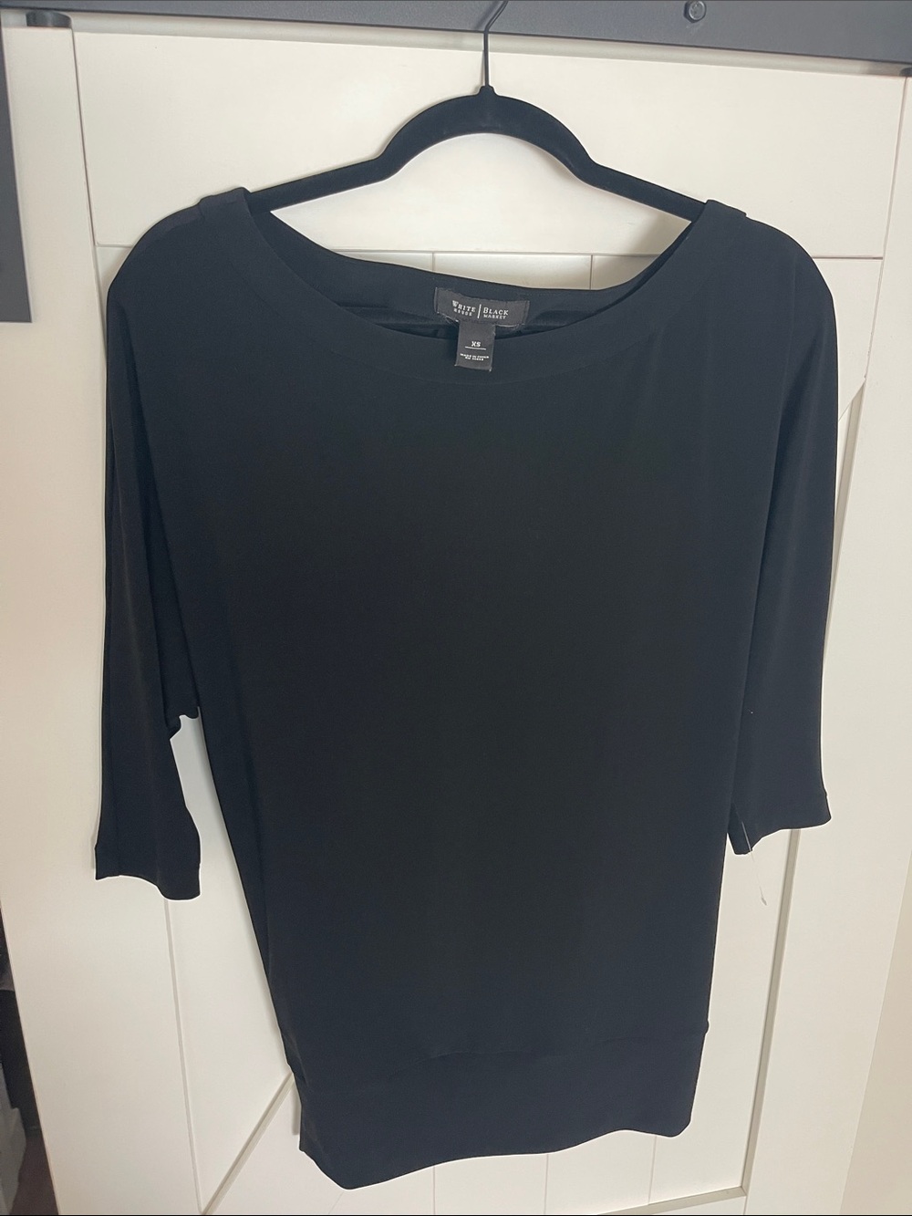 White House, Black market Boatneck Elbow-Sleeve Top